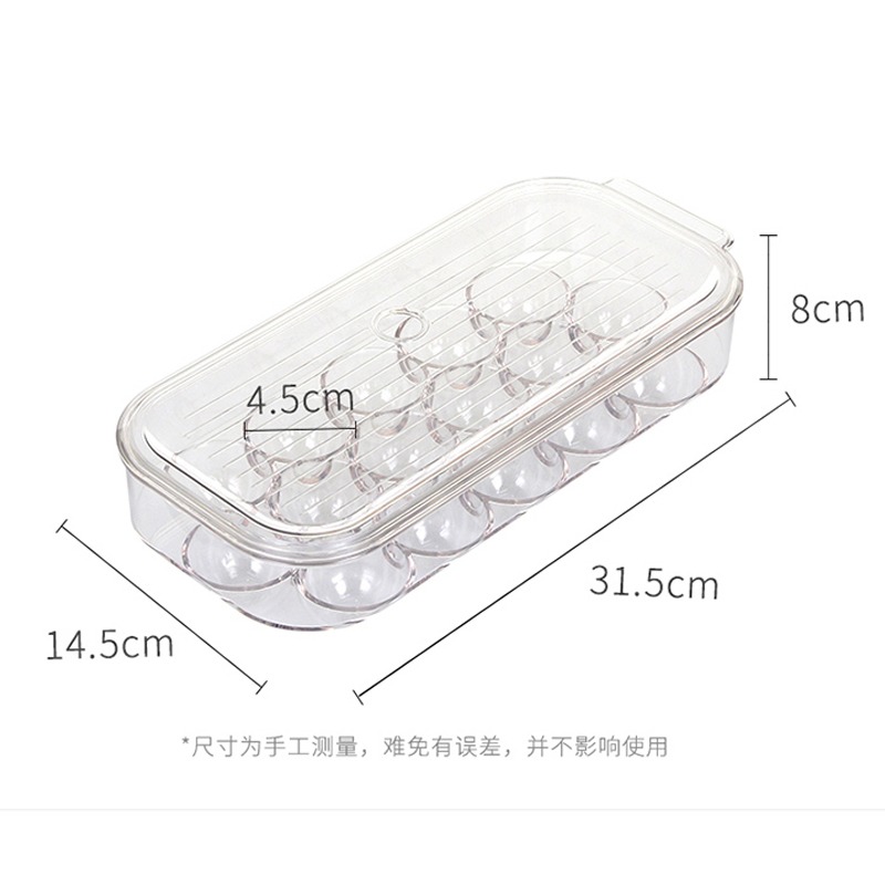 廚房透明亞克力冰箱雞蛋盒家用雞蛋格放雞蛋收納盒分格保鮮-細節圖6