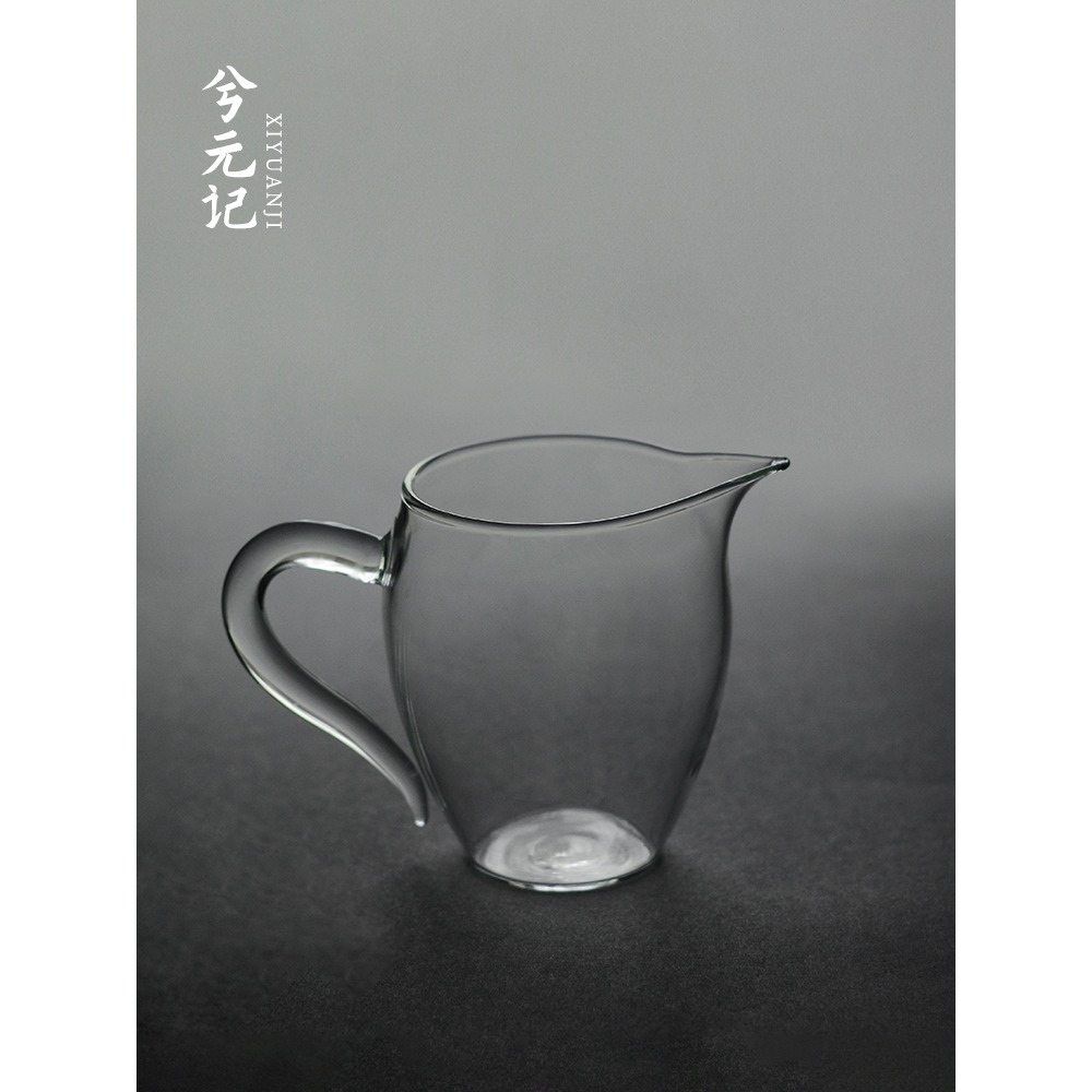 公道杯玻璃茶具分茶器帶茶濾一體泡茶杯高端公杯茶海茶漏套裝日式-細節圖4