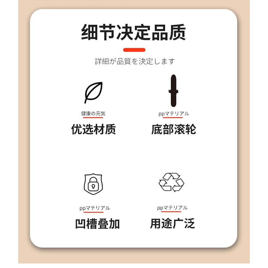 進口帶輪調料瓶收納盒櫥櫃塑料冰箱桌面整理盒零食雜物收納筐-細節圖8