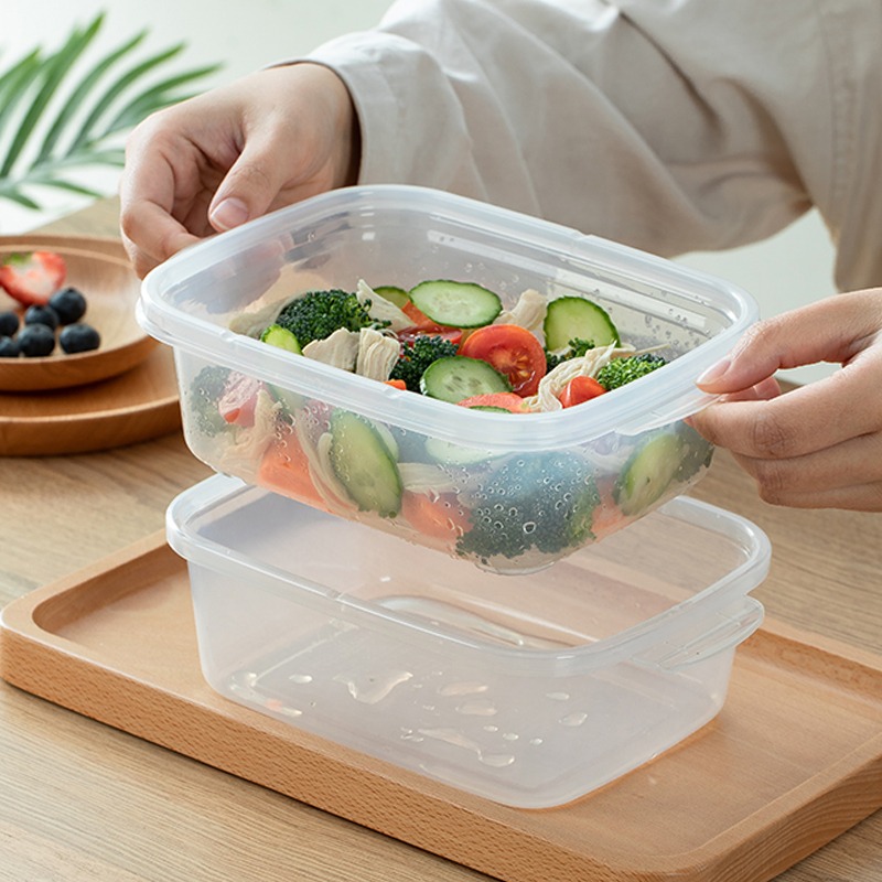 進口雙層飯盒便當盒可微波爐加熱帶餐具上班族學生便攜午餐盒-細節圖2