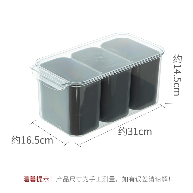 PET冰箱收納盒冷凍冷藏瀝水塑料果蔬長方形抽屜式儲物保鮮盒-細節圖9