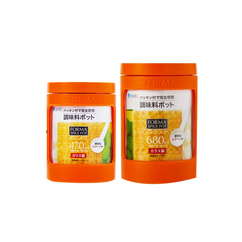 ASVEL玻璃調味罐調料罐瓶 食品密封調味料罐調味盒糖罐放鹽罐-細節圖5