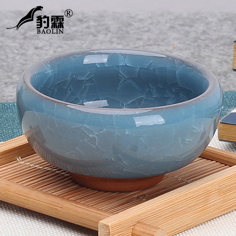 功夫小茶杯陶瓷茶盞茶碗家用單個品茗杯主人杯青花瓷泡茶汝窯哥窯-細節圖5