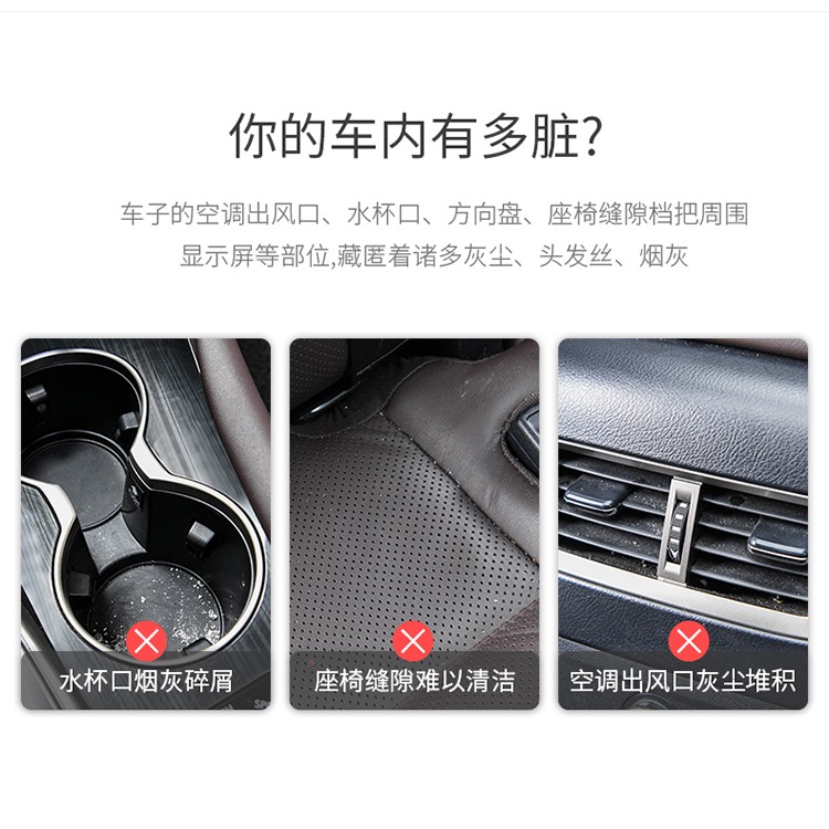 清潔軟膠汽車用品車內飾空調出風口除塵泥清理死角縫隙粘灰塵-細節圖9