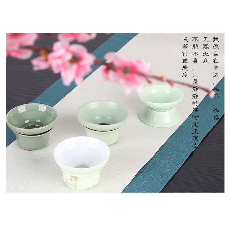 茶漏託茶濾茶葉過濾網泡茶器分離器茶隔陶瓷茶具茶杯汝窯開片紫砂-細節圖7