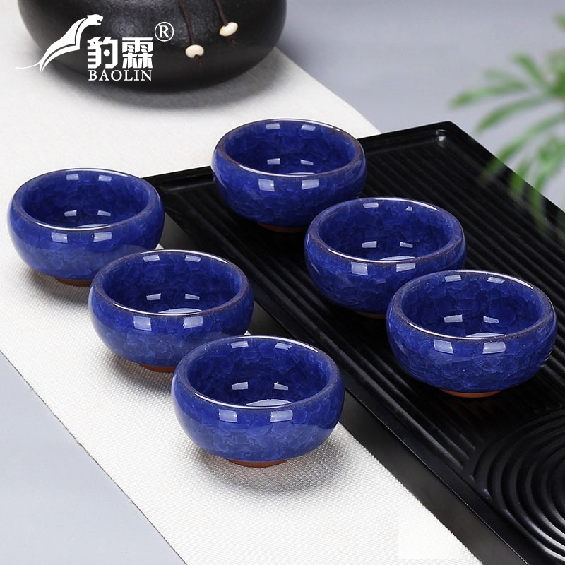 冰裂功夫小茶杯陶瓷茶盞茶碗家用紫砂單個品茗杯泡茶陶瓷汝窯-細節圖5