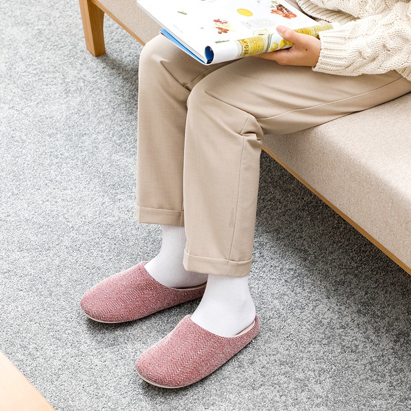 棉拖鞋女秋冬季家用情侶室內厚底居家居冬天毛拖月子鞋男防滑-細節圖3