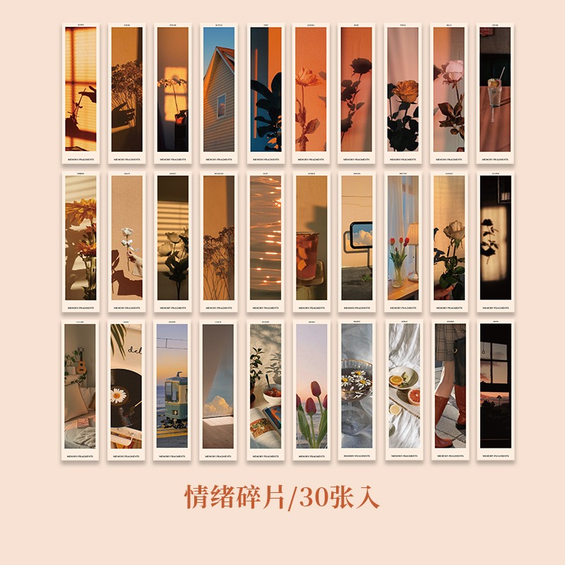 經典電影盒裝書簽溫暖文藝ins風創意手帳diy裝飾素材學生標記書簽-細節圖7