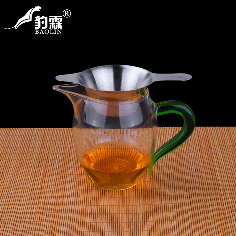 豹霖不銹鋼茶漏託茶濾茶葉過濾網泡茶器分離器沖茶隔茶具配件茶葉-細節圖2
