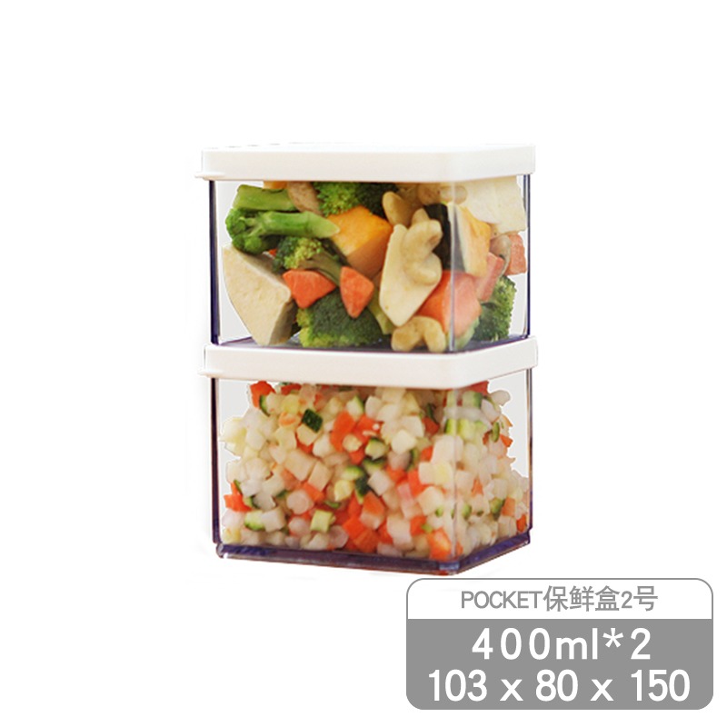 韓國進口方形塑料透明密封微波爐食物品冰箱收納盒餃子雜糧保鮮盒-細節圖8
