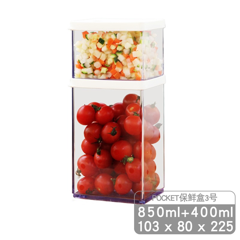 韓國進口方形塑料透明密封微波爐食物品冰箱收納盒餃子雜糧保鮮盒-細節圖9