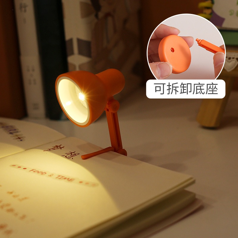 ins風迷你小臺燈可愛小夜燈學生宿舍牀上用夾子式寫作業學習專用-細節圖4