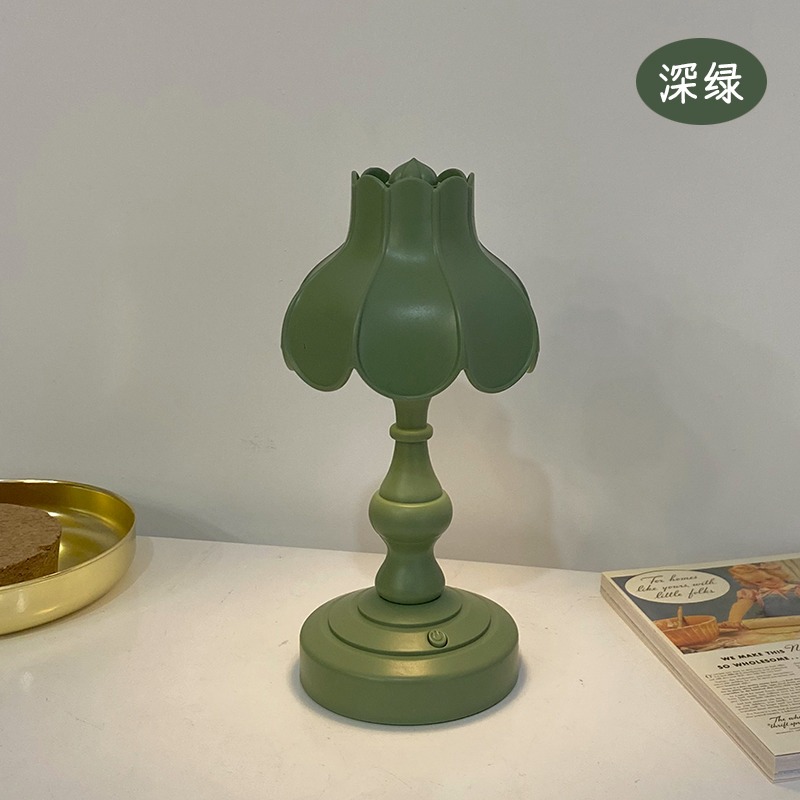 創意護眼充電小臺燈學習專用臥室ins少女宿舍usb柔光夜燈書桌擺件-細節圖6