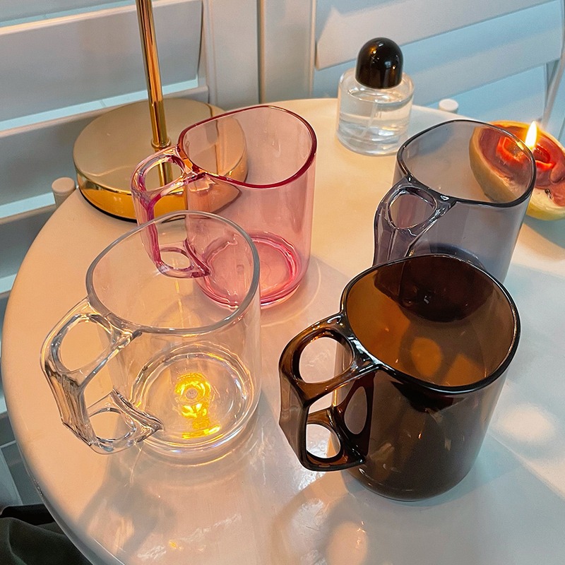 家用漱口杯女宿舍牙具杯子透明塑料牙缸ins風刷牙杯男情侶洗漱杯-細節圖2