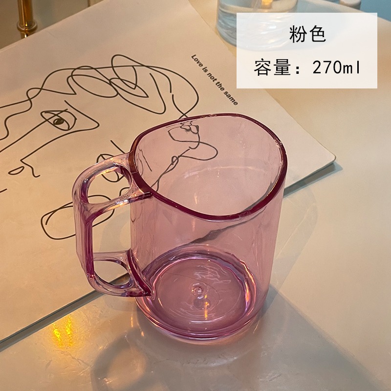 家用漱口杯女宿舍牙具杯子透明塑料牙缸ins風刷牙杯男情侶洗漱杯-細節圖9