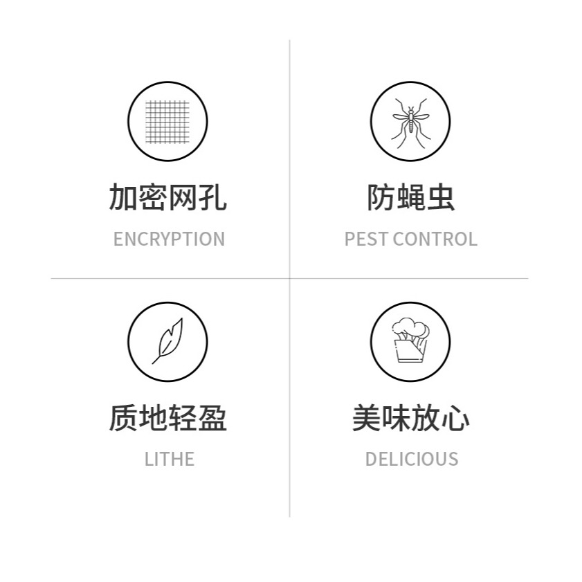 鐵藝防蠅餐桌罩飯菜罩家用圓形小號桌罩長方形食物防塵蓋菜罩-細節圖8