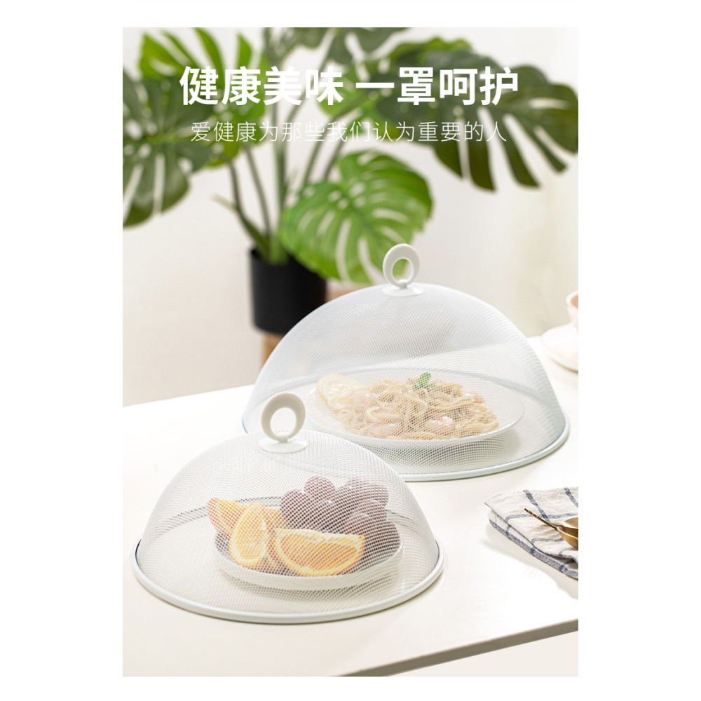 鐵藝防蠅餐桌罩飯菜罩家用圓形小號桌罩長方形食物防塵蓋菜罩-細節圖10