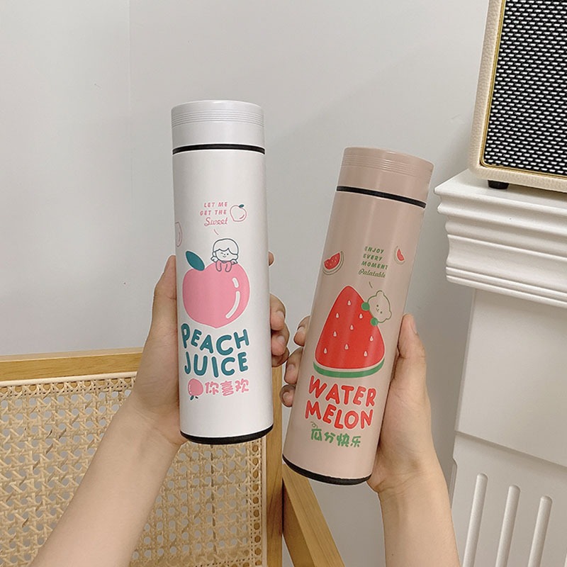 創意保溫杯女大容量304不銹鋼學生可愛水杯便攜茶水分離保暖杯子-細節圖2