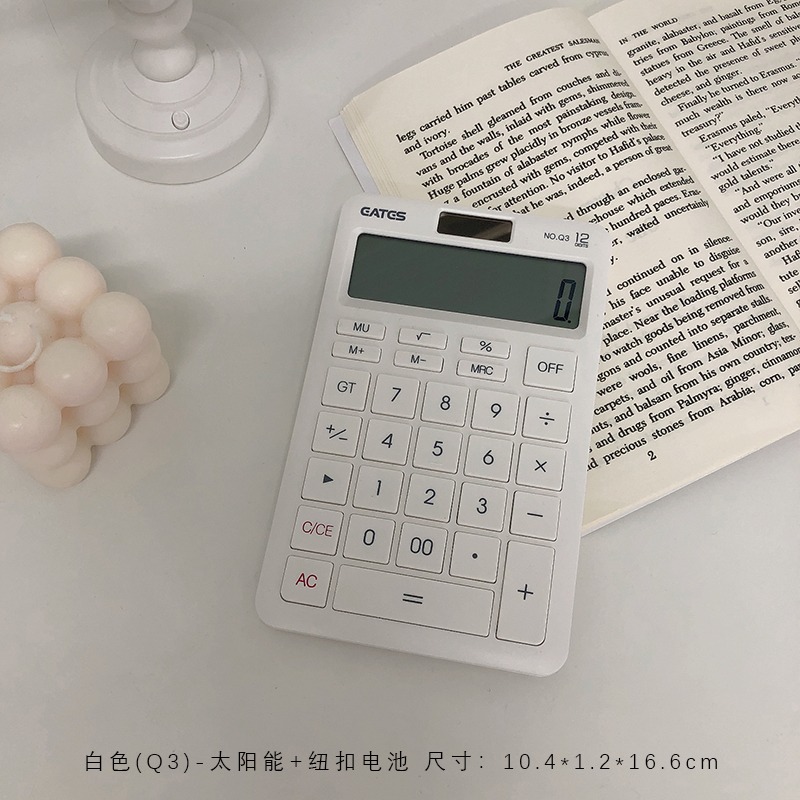 高顏值多功能計算器語音款女迷你便攜學生考試小號會計專用計算機-細節圖6