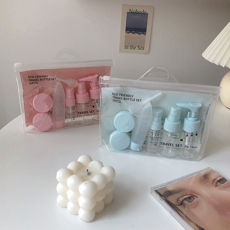 旅行分裝瓶套裝按壓式便攜噴霧瓶香水護膚品化妝品水乳小樣空瓶子-細節圖2