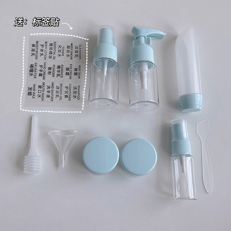 旅行分裝瓶套裝按壓式便攜噴霧瓶香水護膚品化妝品水乳小樣空瓶子-細節圖3