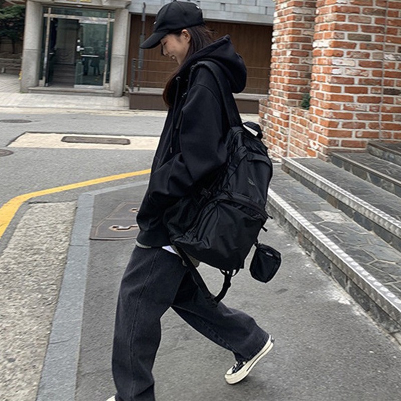 衛衣女春寬松潮ins慵懶風bf早秋薄款cec拉鏈開衫外套-細節圖4