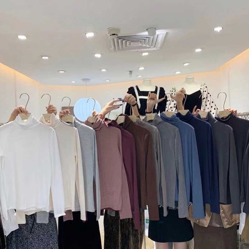 內搭高領心機打底衫女春秋季chic洋氣修身顯瘦保暖百搭上衣服-細節圖5