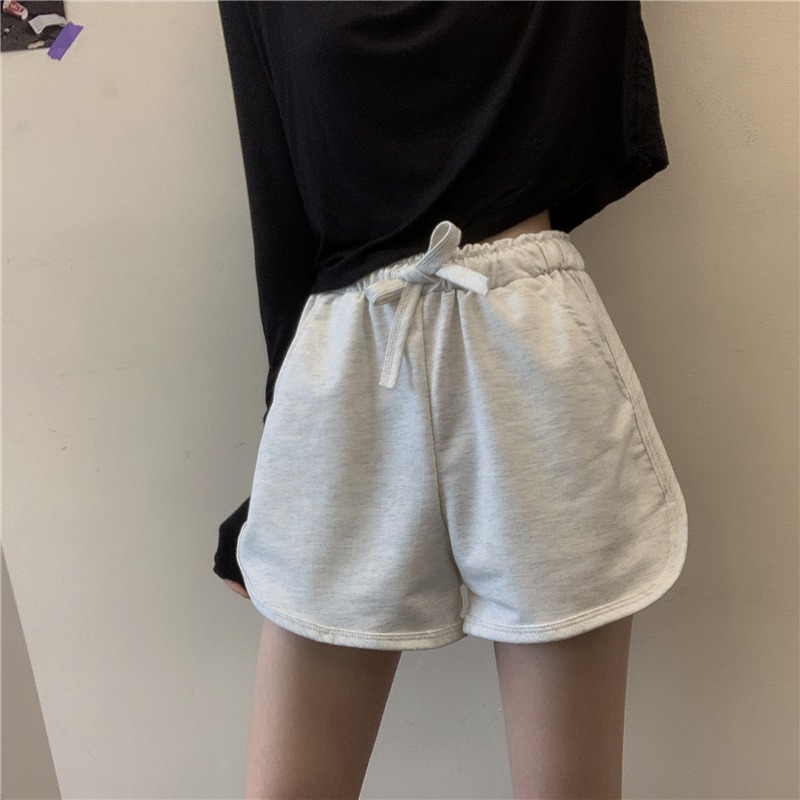 超火cec運動休閑短褲女夏ins潮原宿風ulzzang高腰百搭闊腿褲-細節圖3