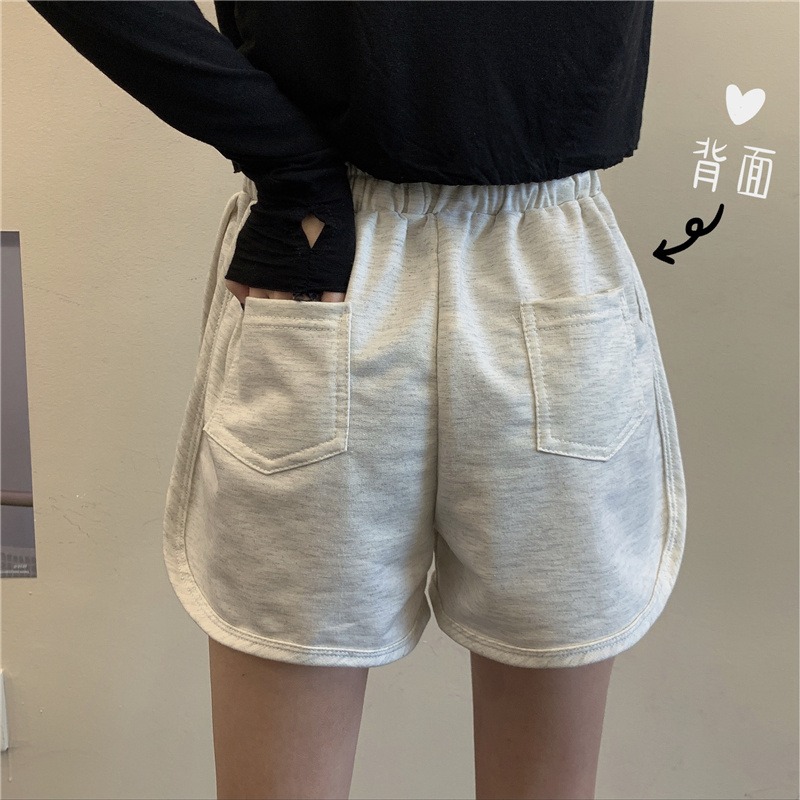 超火cec運動休閑短褲女夏ins潮原宿風ulzzang高腰百搭闊腿褲-細節圖4