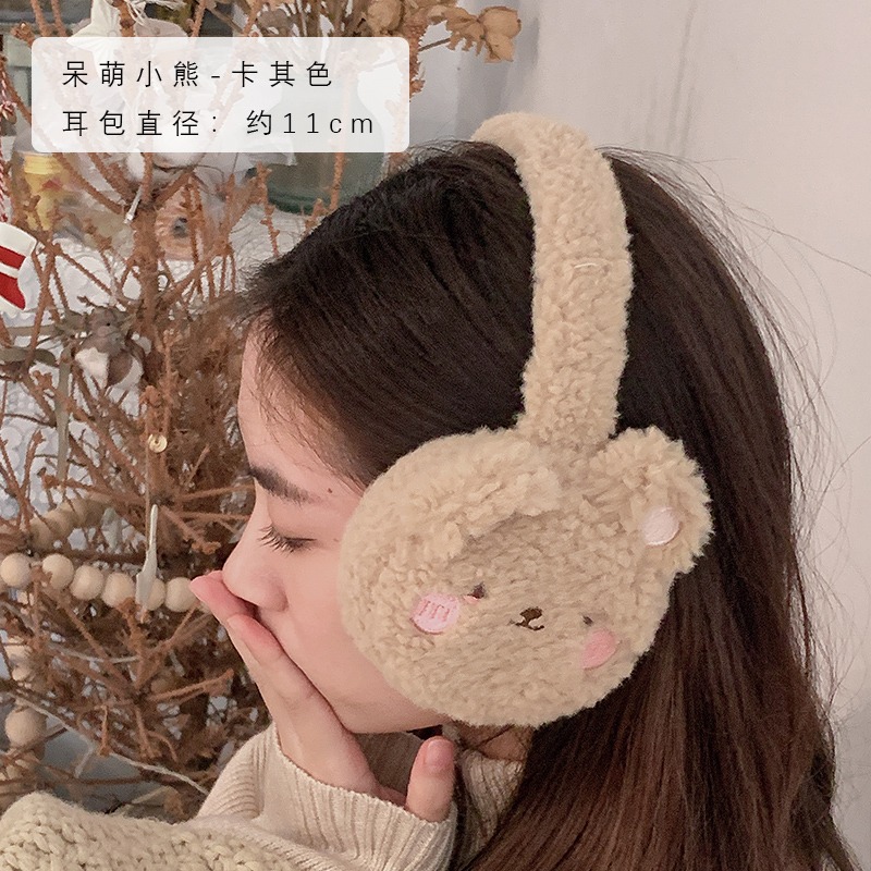 可愛毛絨耳罩女冬天保暖防寒騎車護耳朵耳套防凍冬季耳暖耳包耳帽-細節圖8