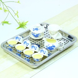 【平板中號】功夫茶具 茶盤 實木黑檀木茶盤茶托盤 竹茶臺-細節圖6