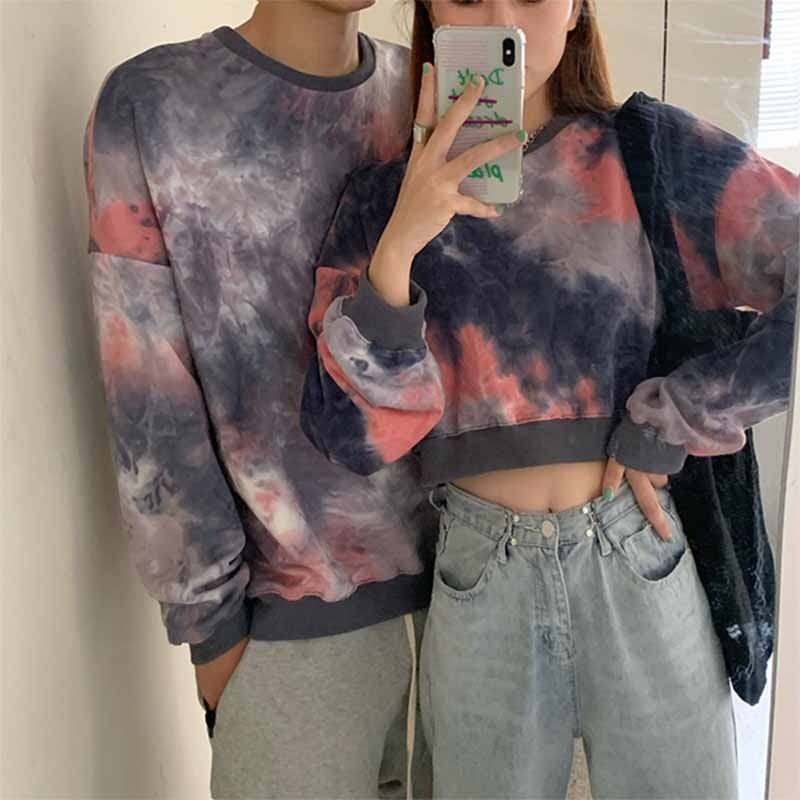 超火cec衛衣女春秋薄款新款ins潮短款寬松情侶裝外套上衣-細節圖2