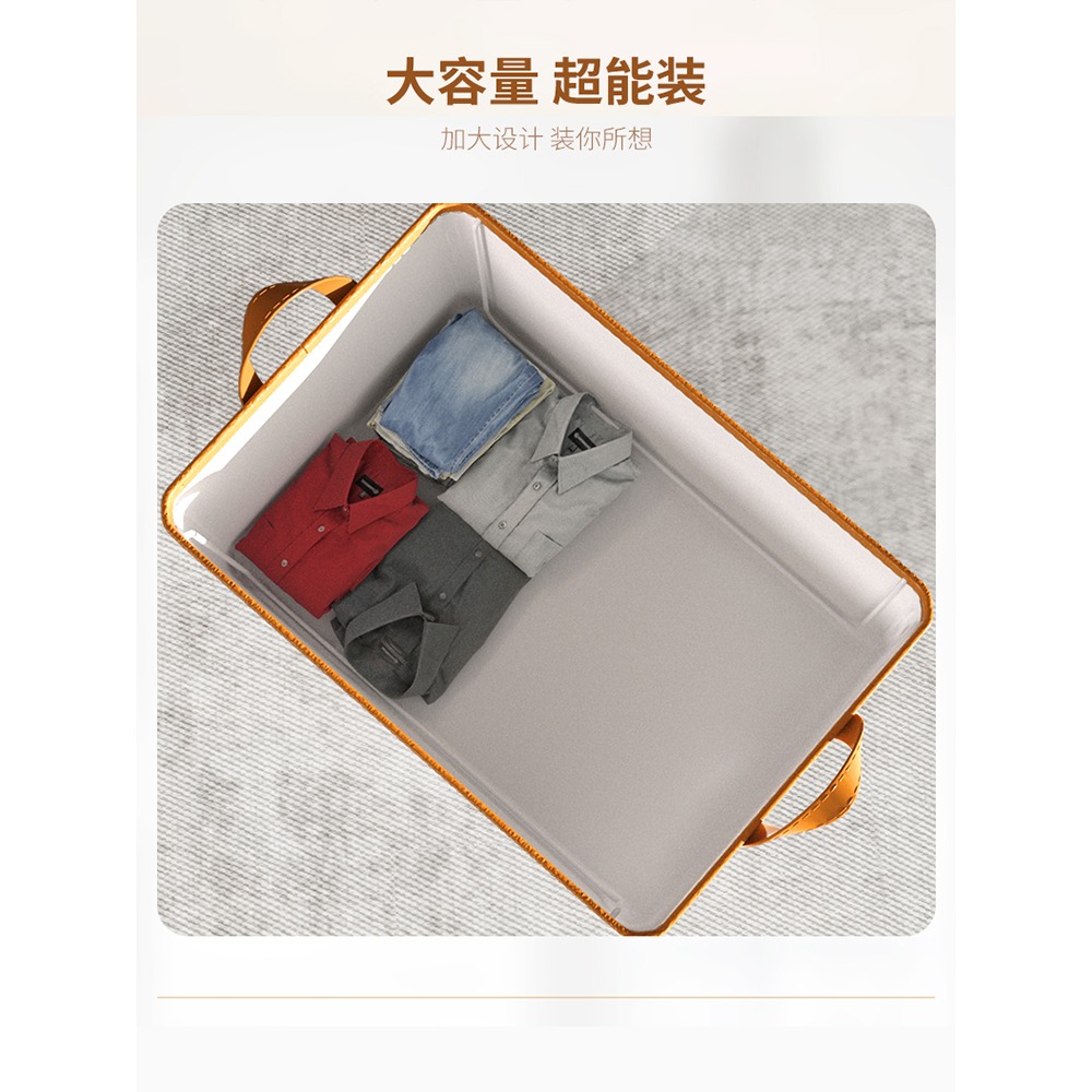 可折疊鋼架箱衣櫃收納箱家用抽屜式布藝衣服褲子儲物筐袋衣整理盒-細節圖2