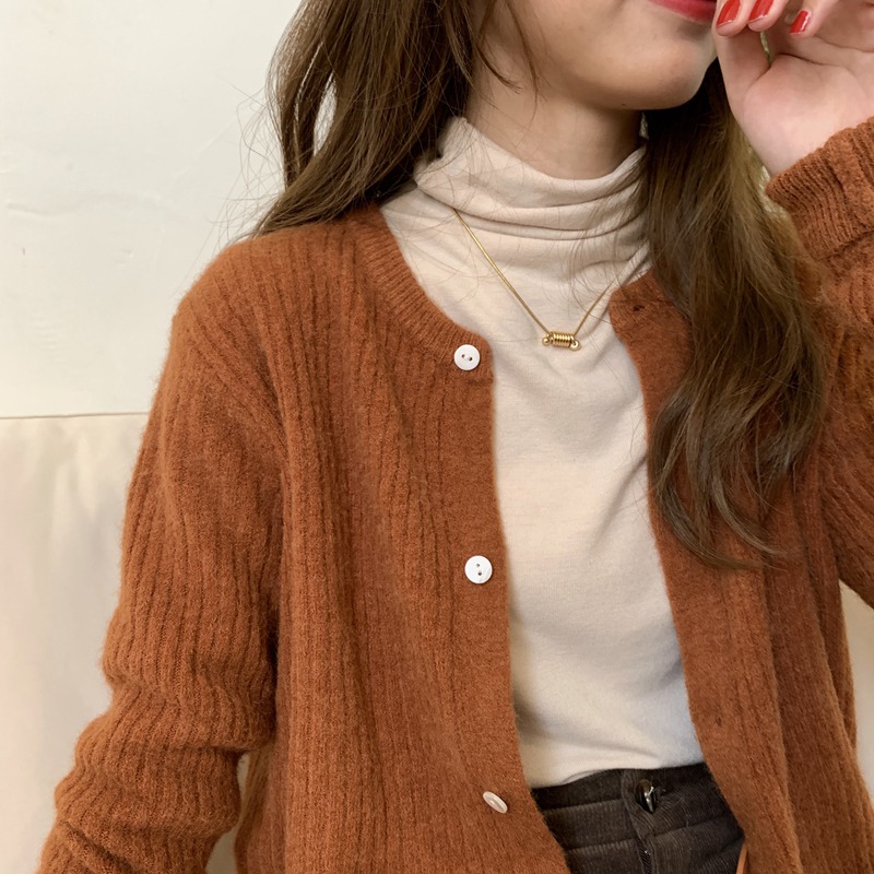 雙面德絨半高領打底衫女chic內搭顯瘦保暖加絨加厚洋氣上衣服-細節圖4