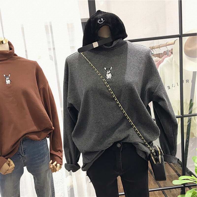 雙面德絨發熱高領打底衫女秋冬季洋氣修身內搭學生長袖上衣服-細節圖4