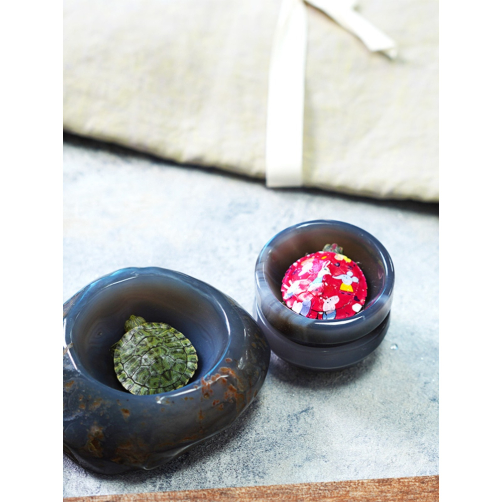 三盆聚寶盆瑪瑙碗天然瑪瑙聚寶盆-細節圖4