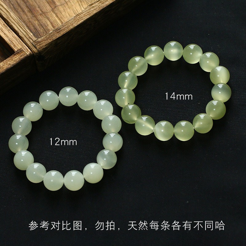 保真天然青白玉葡萄凍手鏈女貓眼手串夏天真的非常值得入手的一款-細節圖3
