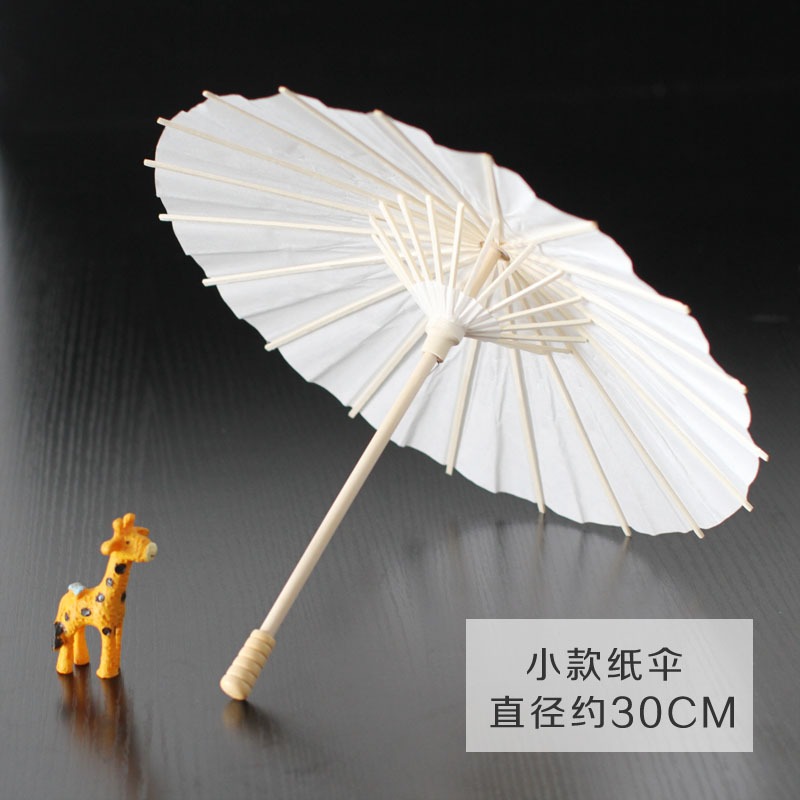 空白兒童油紙傘diy手工繪畫傘材料手繪塗鴉塗色道具幼兒園小雨傘-細節圖7