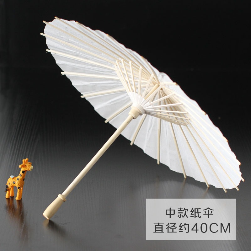 空白兒童油紙傘diy手工繪畫傘材料手繪塗鴉塗色道具幼兒園小雨傘-細節圖8