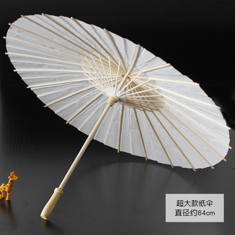 空白兒童油紙傘diy手工繪畫傘材料手繪塗鴉塗色道具幼兒園小雨傘-細節圖10