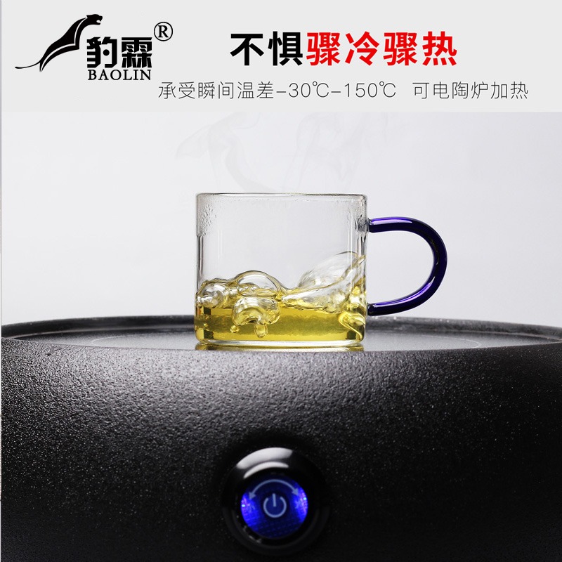 玻璃杯茶具單個功夫小茶杯主人杯茶碗單杯品茗杯茶盞單只個性可愛-細節圖5
