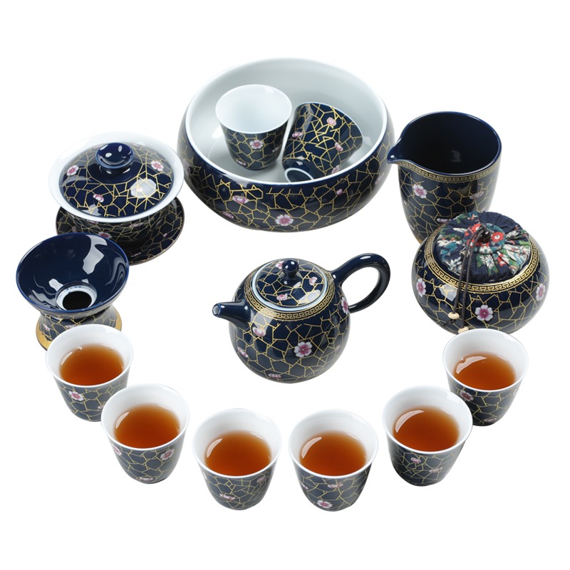 霽藍釉茶盞主人杯個人專用單杯大號男茶杯單個陶瓷功夫茶杯品茗杯-細節圖2