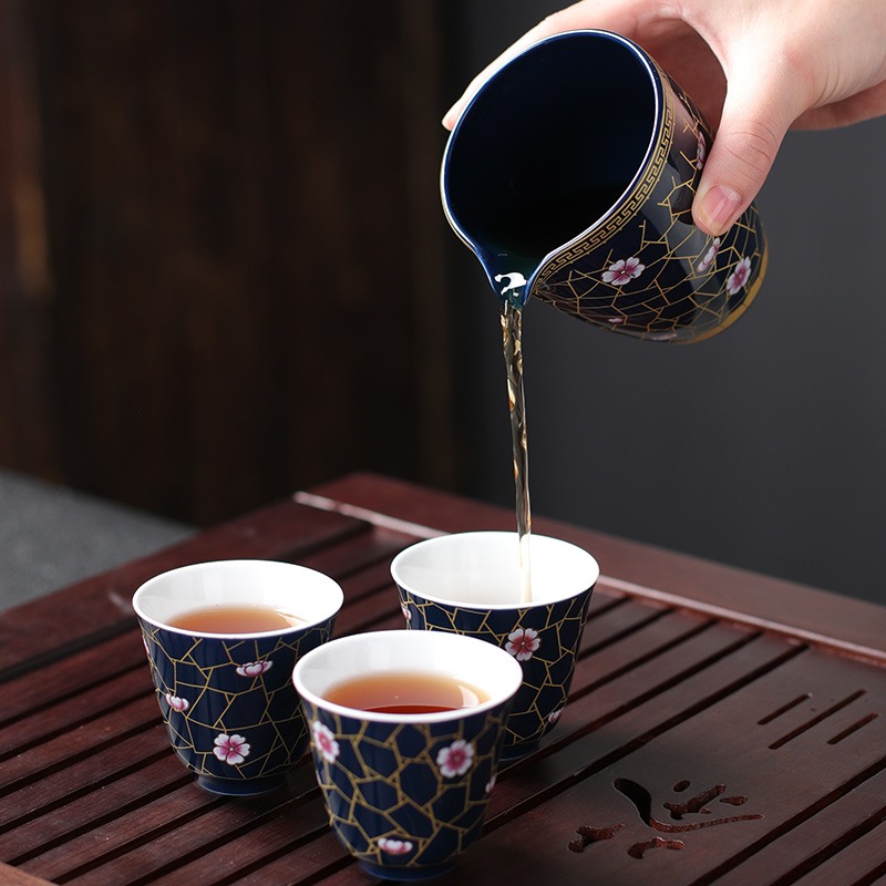 霽藍釉茶盞主人杯個人專用單杯大號男茶杯單個陶瓷功夫茶杯品茗杯-細節圖4
