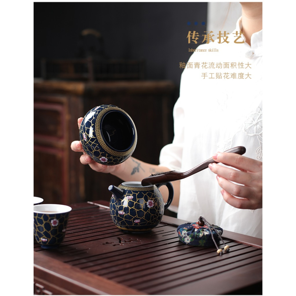 霽藍釉茶盞主人杯個人專用單杯大號男茶杯單個陶瓷功夫茶杯品茗杯-細節圖10