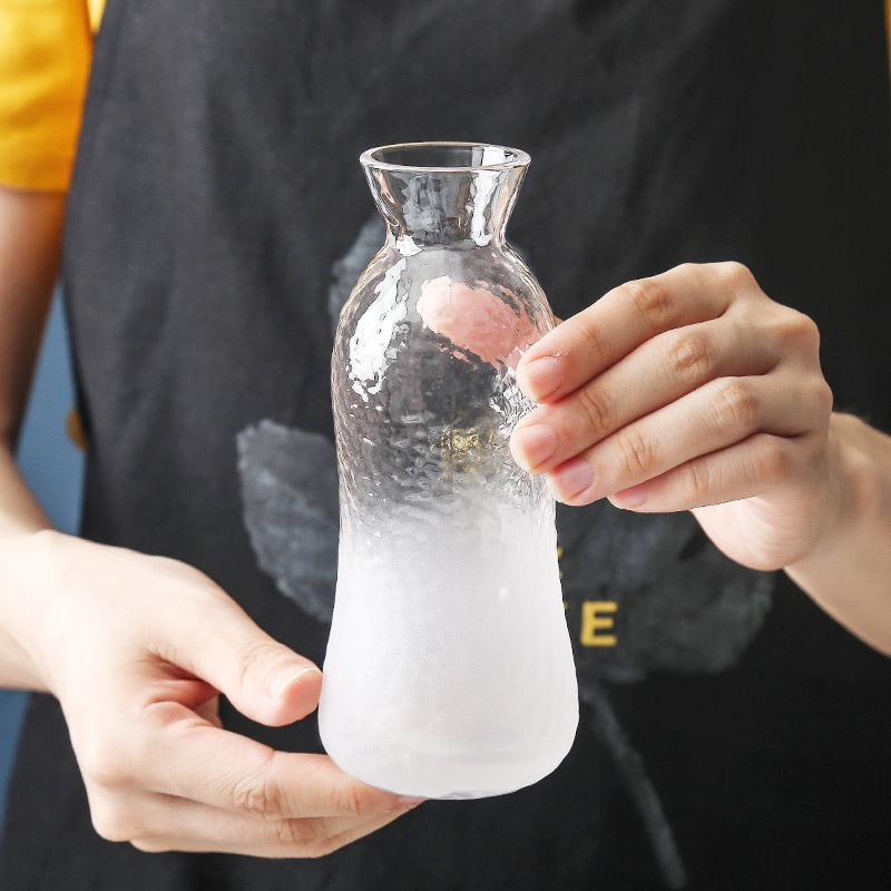 雲霧玻璃酒具套裝日式清酒壺白酒杯分酒器分酒壺家用燙酒壺溫酒器-細節圖7