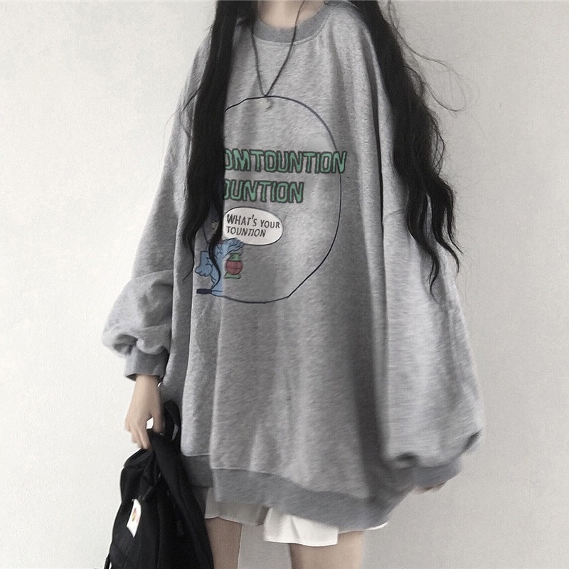 衛衣女學生寬松潮ins慵懶風bf日系古著少女薄款外套-細節圖3