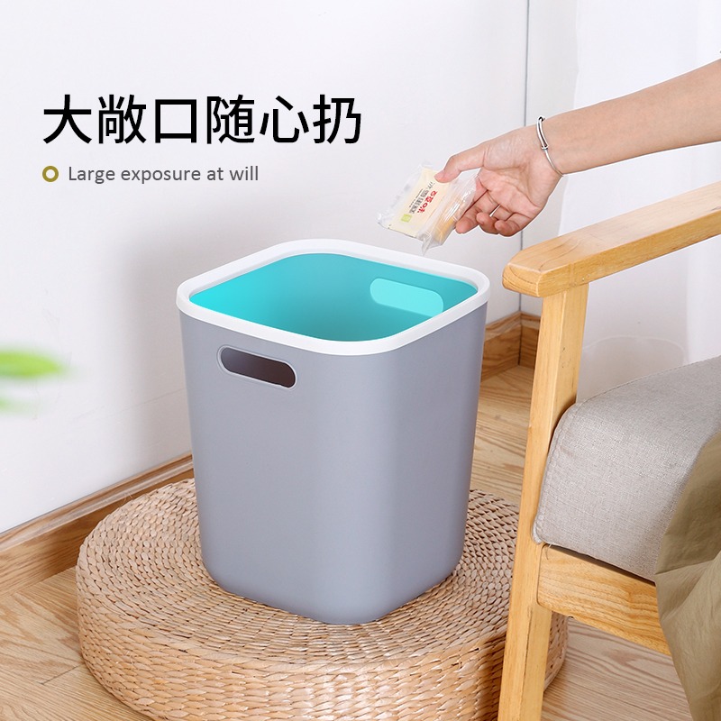 垃圾桶家用廁所衛生間大容量客廳臥室廚房用小號垃圾桶辦公室紙簍-細節圖2