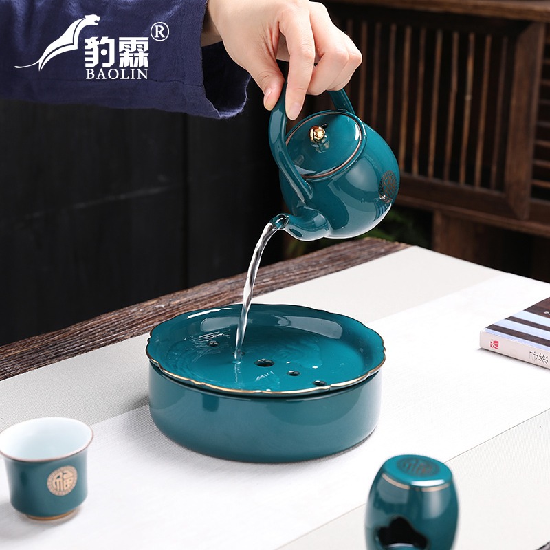 孔雀綠主人杯單杯功夫茶杯個人專用家用泡茶盞杯喝茶碗小號品茗杯-細節圖4