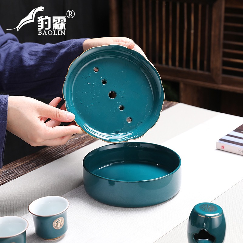 孔雀綠主人杯單杯功夫茶杯個人專用家用泡茶盞杯喝茶碗小號品茗杯-細節圖5