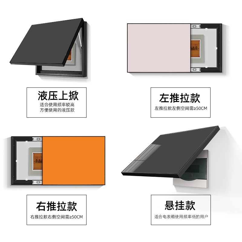 純色電表箱裝飾畫現代簡約配電箱掛畫多媒體遮擋箱客廳開關盒掛畫-細節圖5